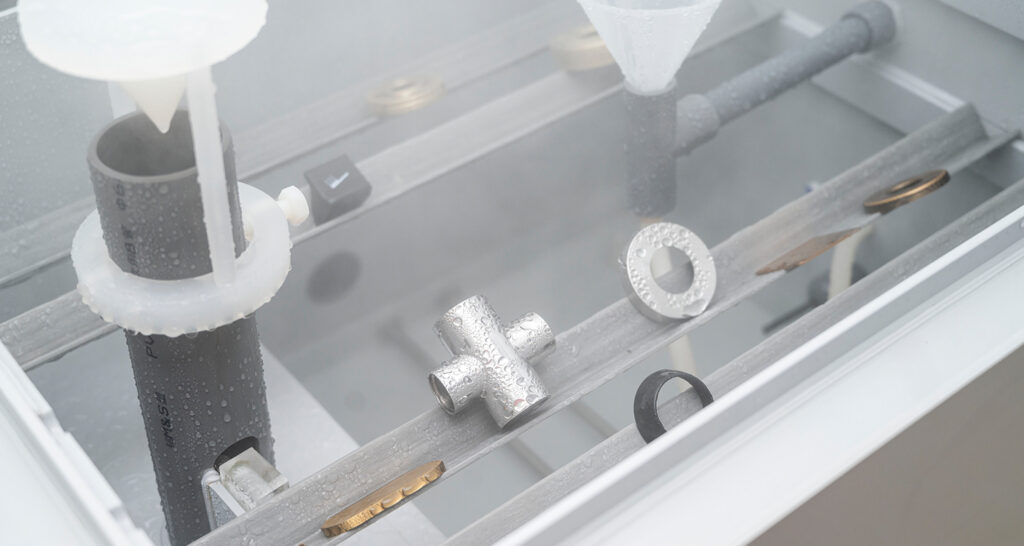 Watersino doing 48 hour acid salty spray test for every batch to make sure the surface finish is durable