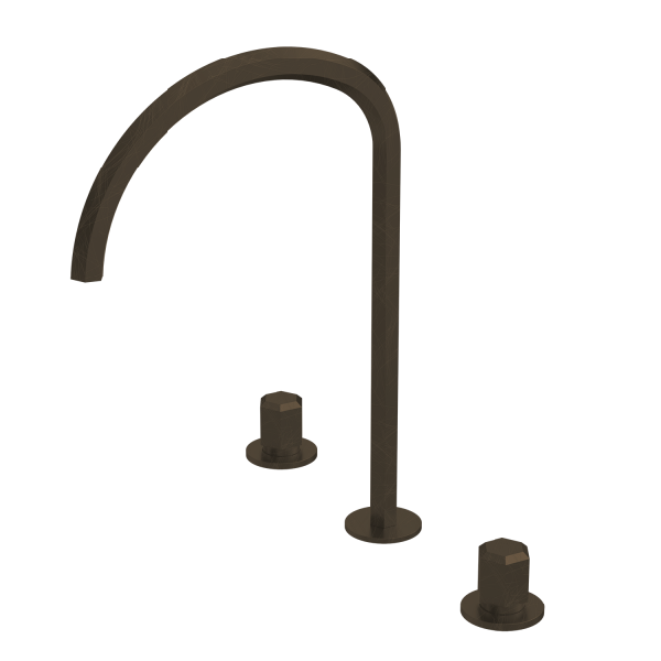 Torneira misturadora de lavatório com duas alças e três furos HB903LA