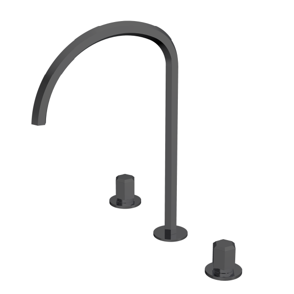 Robinet mitigeur de lavabo à deux poignées et trois trous HB903PB