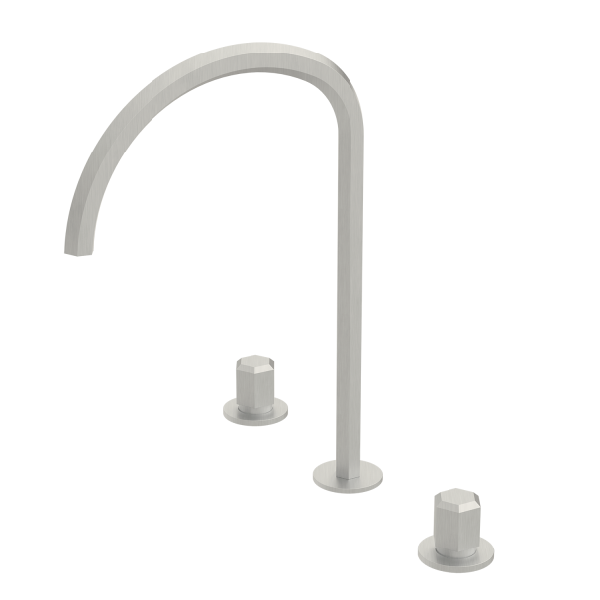 Torneira misturadora de lavatório com duas alças e três furos HB903PS