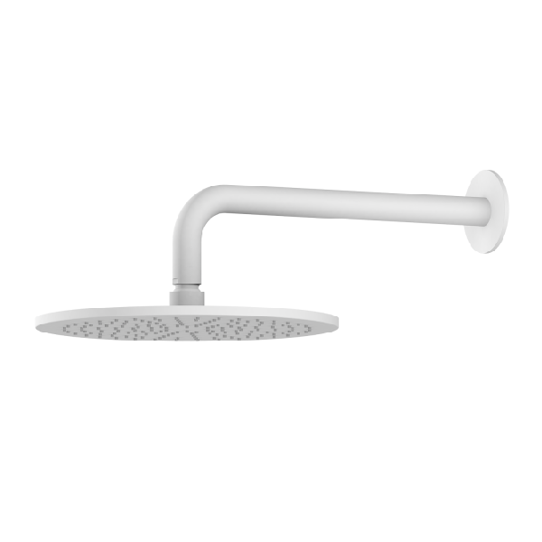 Rociador de ducha de pared blanco mate LB1187MW