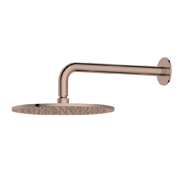 Cabezal de ducha de pared en oro rosa cepillado LB1187RS