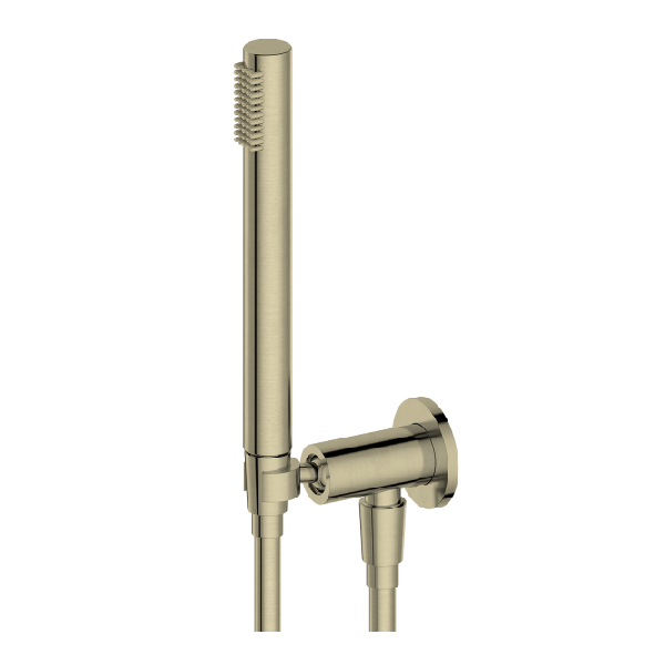 Cabezal de ducha de mano de titanio cepillado dorado LB2087TS