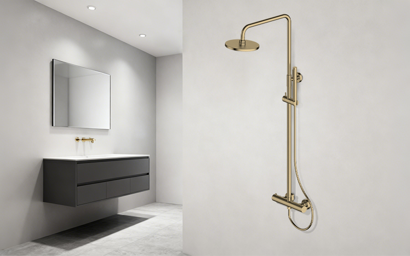 2 Function shower faucetTemperature balance valve