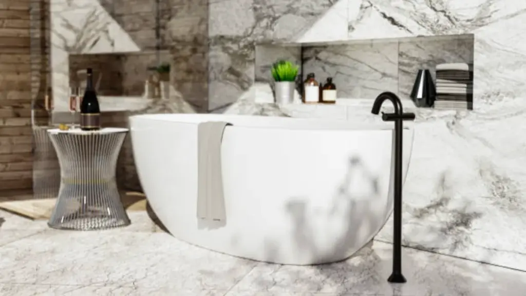 Matte Black Freestanding Tubs faucet Floor Mounts