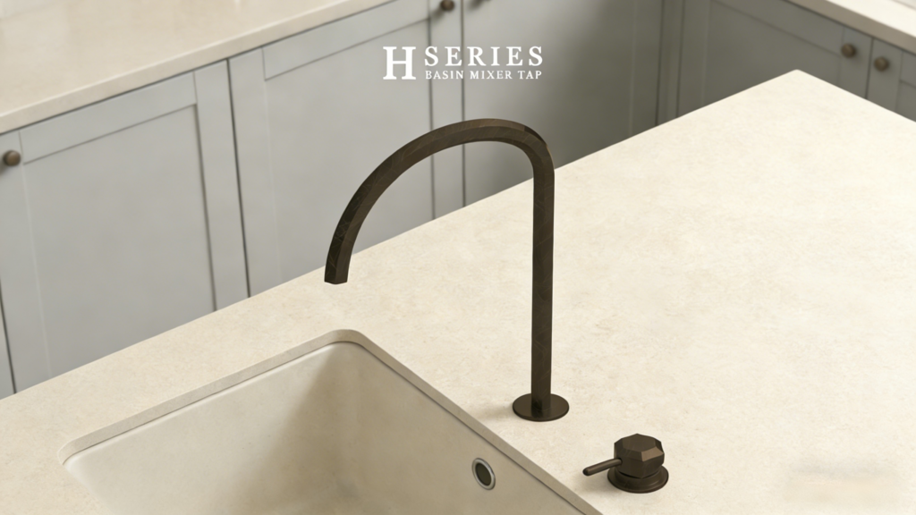 high-traffic kitchen deck mixer tap