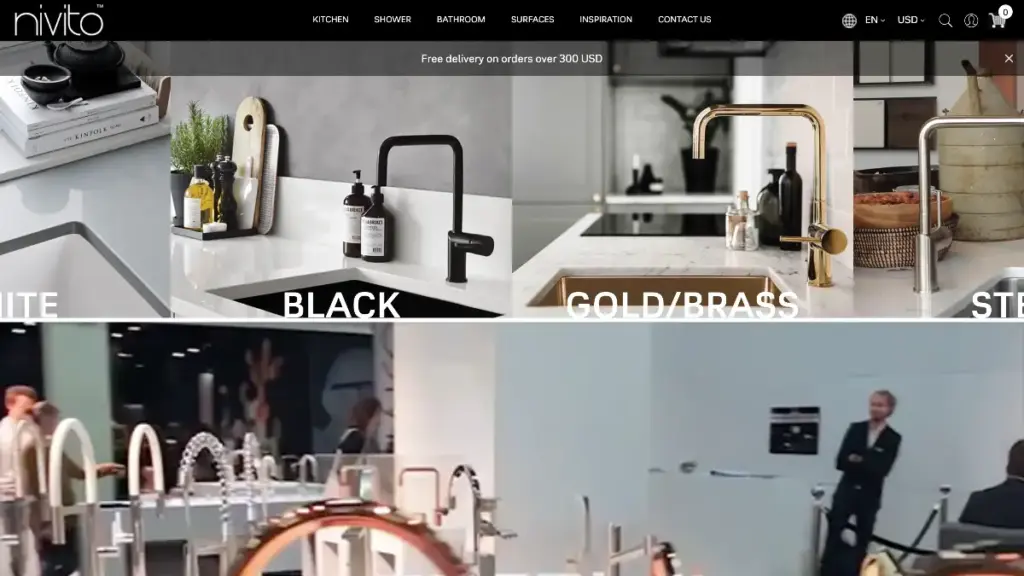 Top 10 Sleek Single Hole Kitchen Faucet Gold Finish Manufacturers Nivito